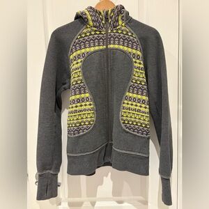 Lululemon Special Edition Fair Isle Knit Scuba Full Zip Hoodie
